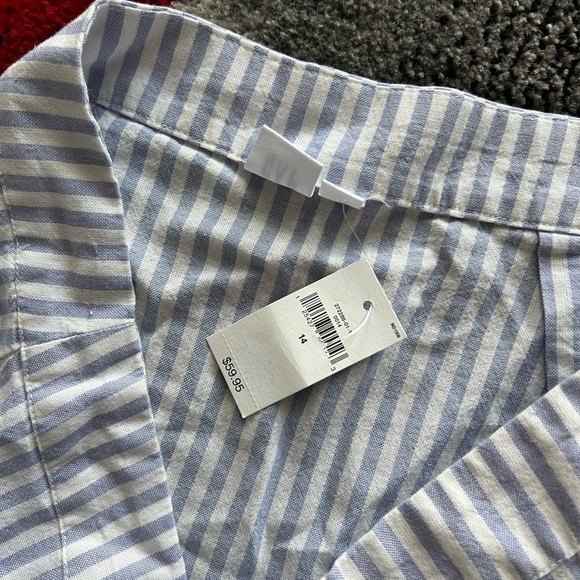 GAP Faux Wrap MIDI Striped Skirt - Picture 5 of 6